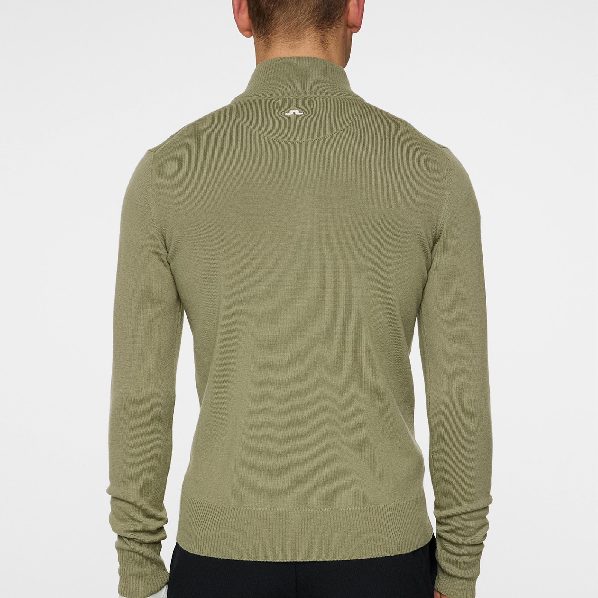 J Lindeberg Kian Tour Merino Mens Sweater Oil Green